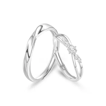VOCK 999 Fine Silver Rings Unisex