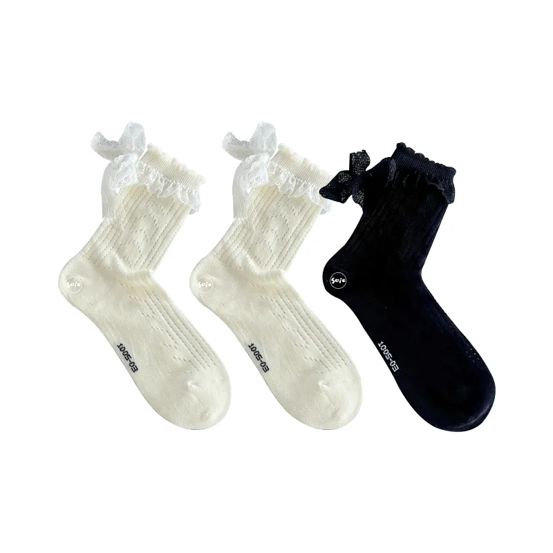 SOIE Mid Calf Socks Women's Combo Set-14