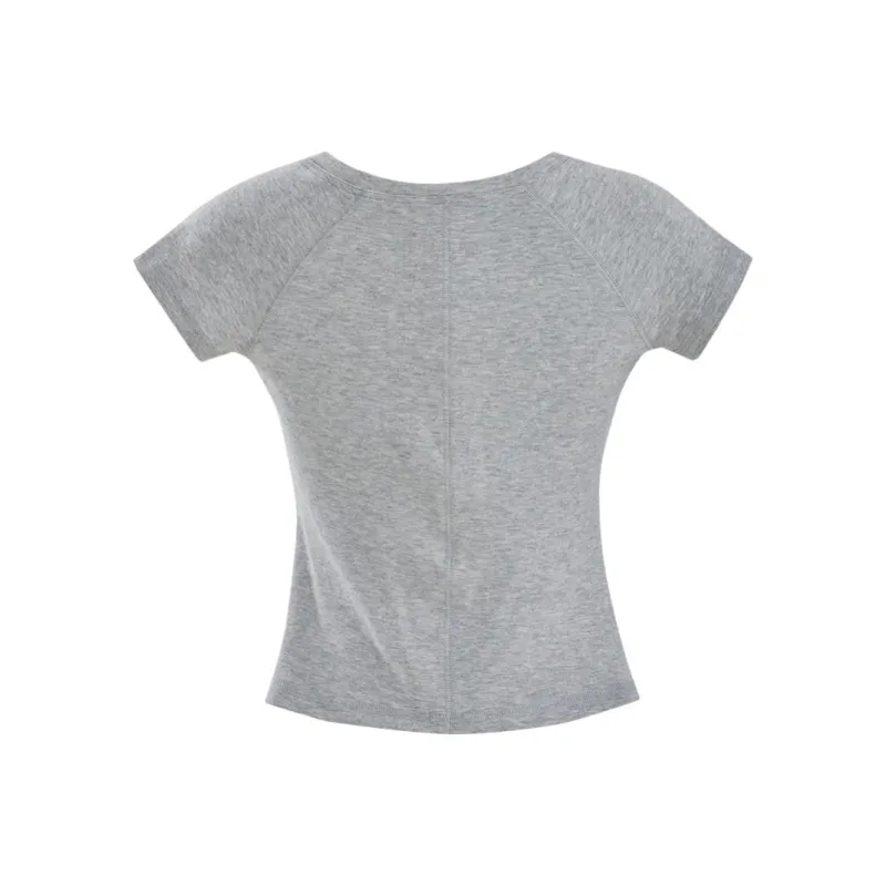 Wen Shan T Shirt Women's Heather Gray-1