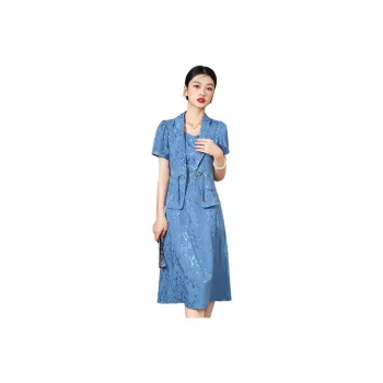 Mylan Two Piece Skirt Sets Women's Blue