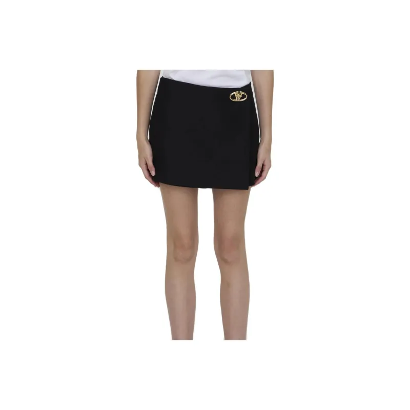 Valentino VLogo Plaque High Rise Mini Skorts-0