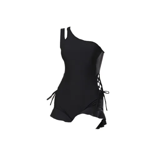 Hao Zhilang One Piece Swimsuits Women's Black