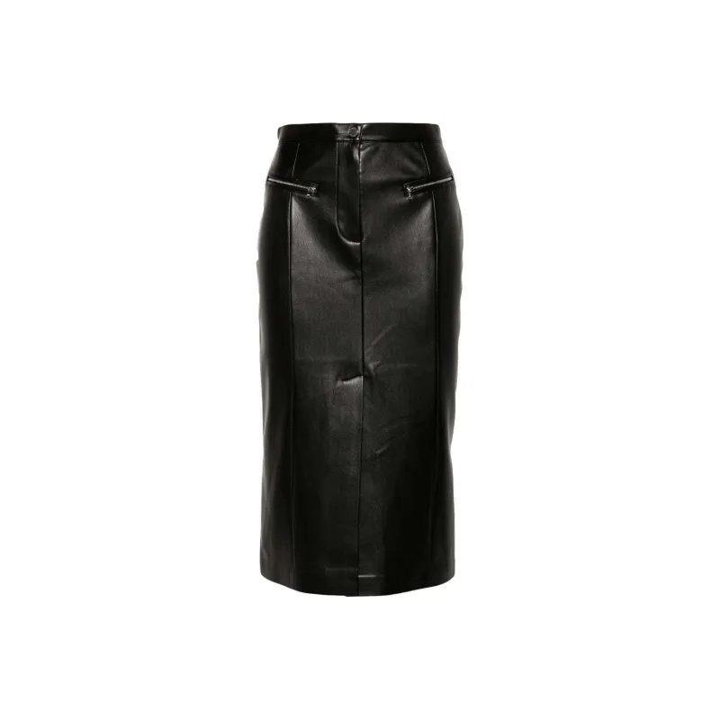 Patrizia Pepe Faux leather Pencil Skirt-0