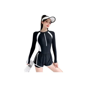 Youyou One Piece Swimsuits Women's Black