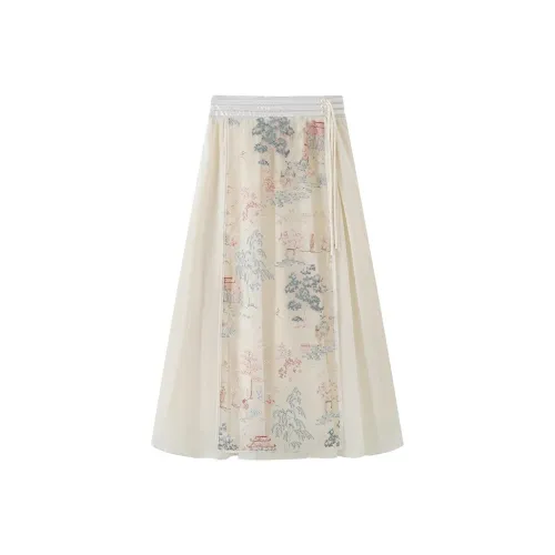 SONDR Casual Long Skirts Women's White