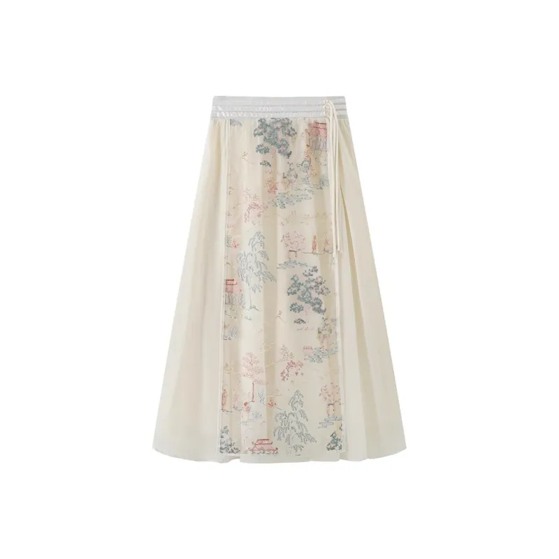 SONDR Casual Long Skirts Women's White-0