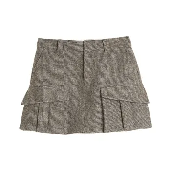 ELLE Casual Short Skirts Women's Coffee