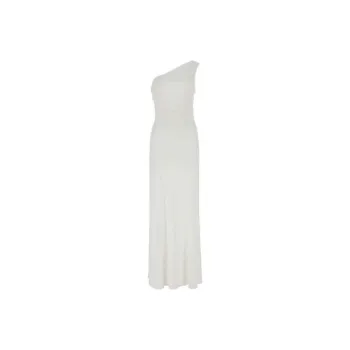 ALBERTA FERRETTI Ruched One-Shoulder Dress