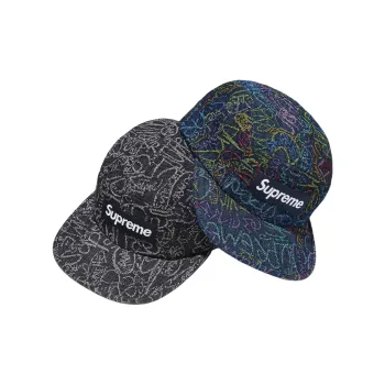 Supreme Handwriting Denim Camp Cap