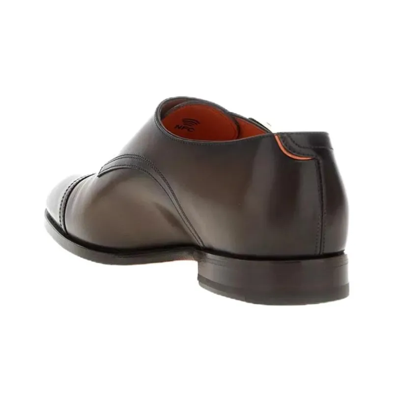 Santoni Axel Dress Shoes Men's Brown-3