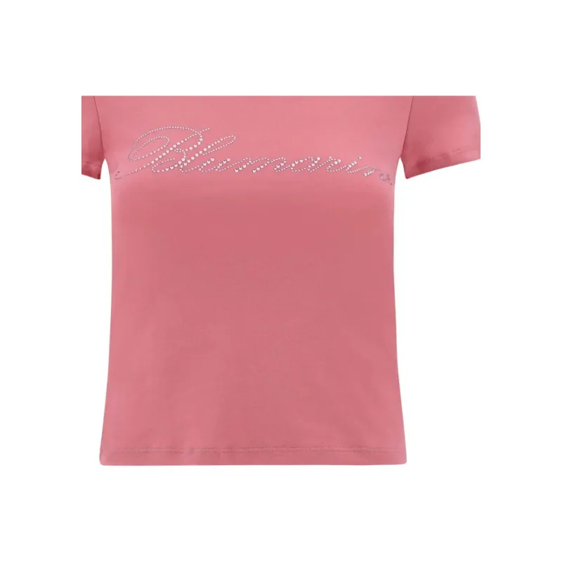 Blumarine Logo-embellishment Cotton T-shirt-3