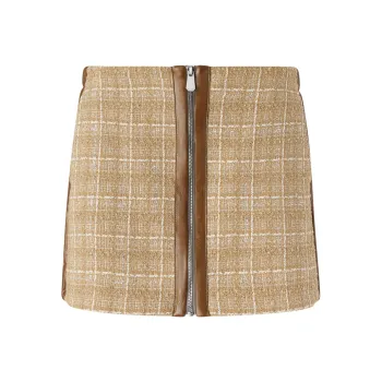 PINKO Checked Mini Skirt