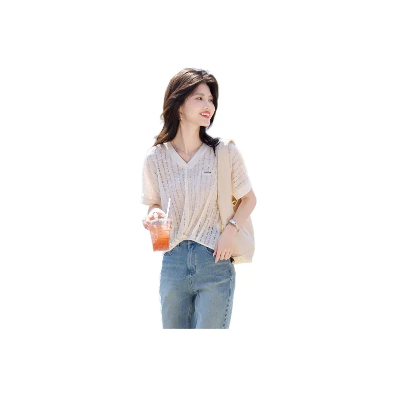 Still quiet T Shirts Women's Ecru-0