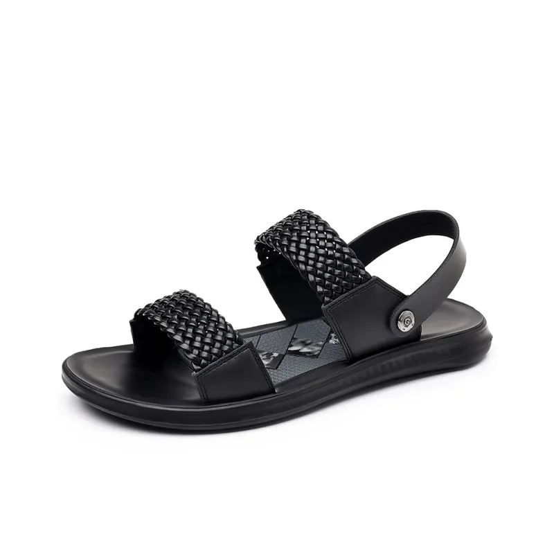 Frank Mully Beach Sandals Men's Black-0