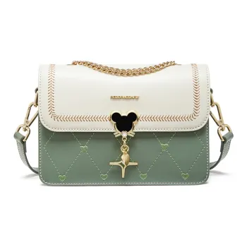 RED DRAGONFLY Cow Leather Handbag, Shoulder Bag, Crossbody Bag Women's Vitality Green