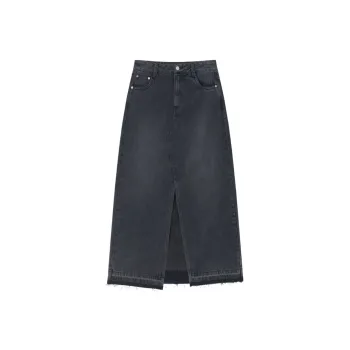 GAP Casual Long Skirts Women's Washed Black