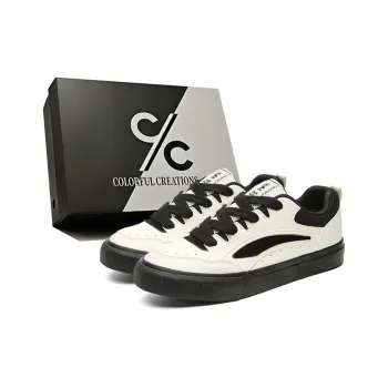 Colorful Creations Height Increasing Abrasion Resistant Breathable Slip Resistant Low Top Skateboard Shoes Men's