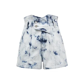 ONLY Denim Shorts Women's H3Z Denim Tie Dye Washed