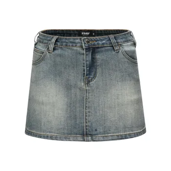 FMG Denim Short Skirts Women's