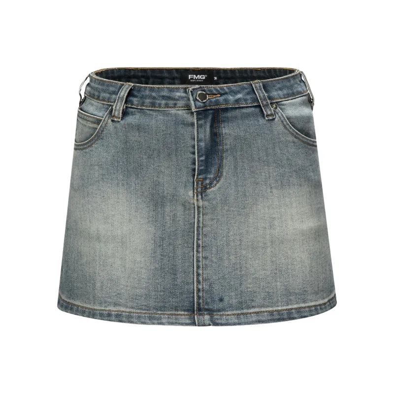 FMG Denim Short Skirts Women's-0