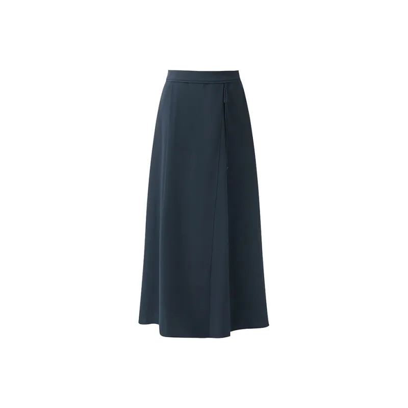 GOELIA Casual Long Skirt Women's Dark Royal Blue-0