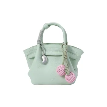 PAYOT Microfiber Synthetic Leather Tulip Spring In Early Summer One Shoulder Handbag Women's Mint Green/Yellow