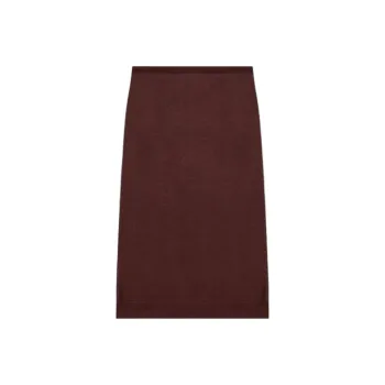 SAINT LAURENT Knit Pencil Skirt 'Chocolate'