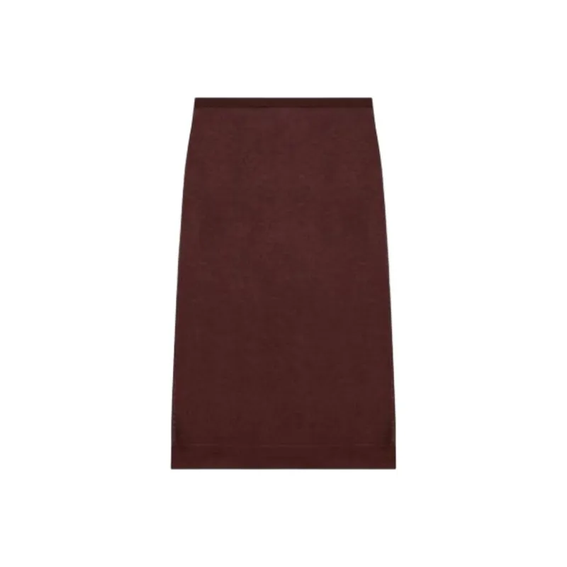 SAINT LAURENT Knit Pencil Skirt 'Chocolate'-0