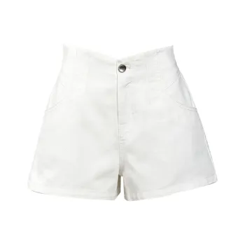 TAMMY TANGS Denim Shorts Women's White