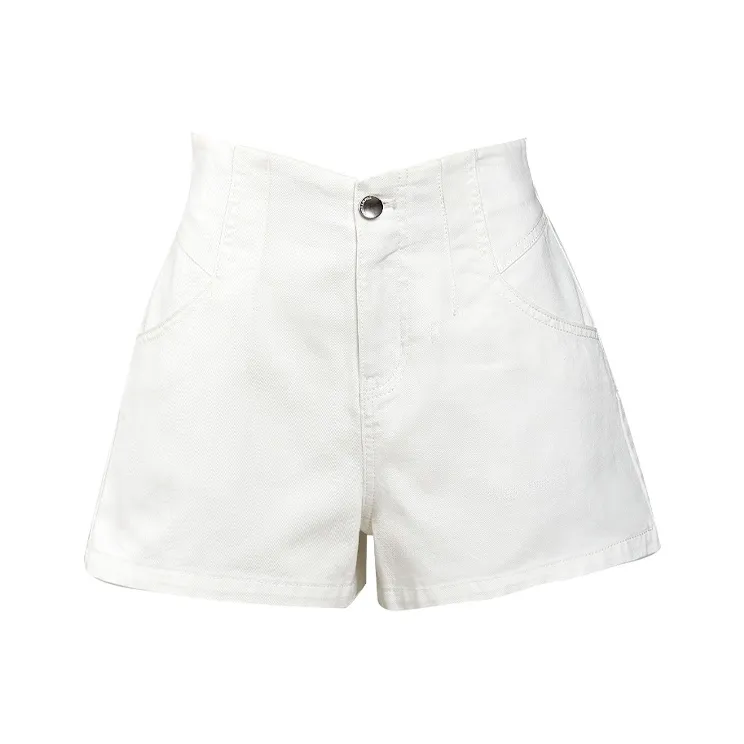 TAMMY TANGS Denim Shorts Women's White-0