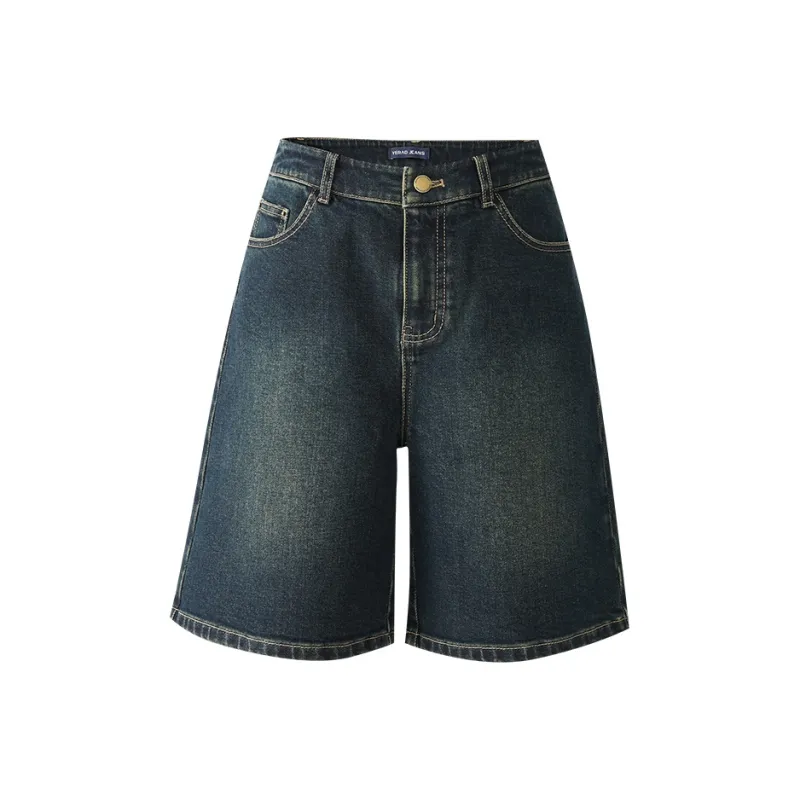 YALIDA Denim Shorts Women's Blue-0