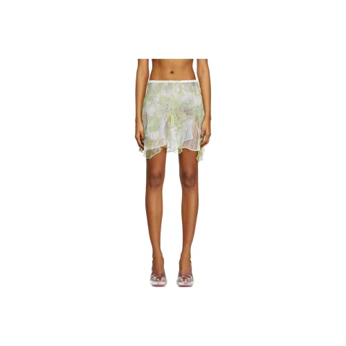 DIESEL M Atreius Floral Printed Asymmetric Mini Skirt