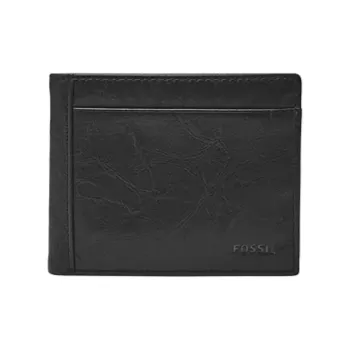 FOSSIL Leather Wallet Men's Black