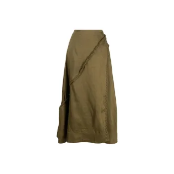 Aje Casual Long Skirts Women's Olive Green