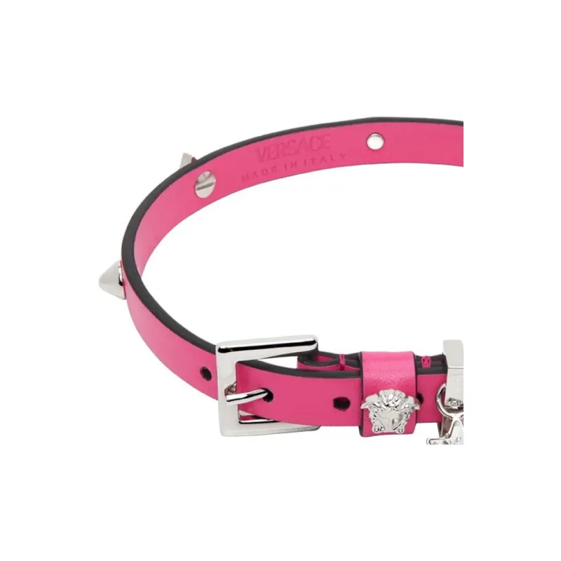 FANSIZHE Leather Necklaces Unisex Pink-2