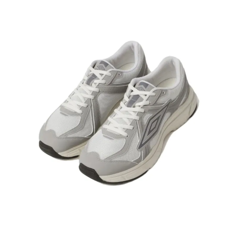Umbro Cushioning, Wear Resistant Low Top Casual Shoes Unisex White Gray-1