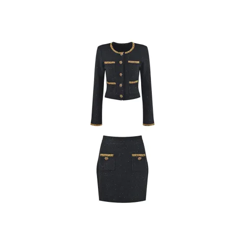 CHARM PICK Skirt Set Women's Black