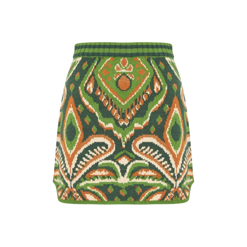 FARM RIO Casual Short Skirts Women's Green-0