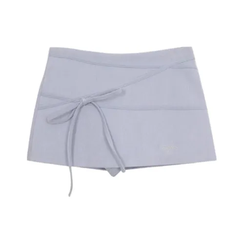WEEKEND HUB Casual Short Skirts Women's Blue