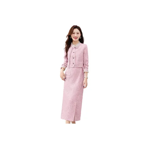 IVENI N ONE Skirt Set Womens Black White Women's Pink