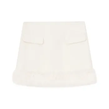 AYF Casual Short Skirts Women's White