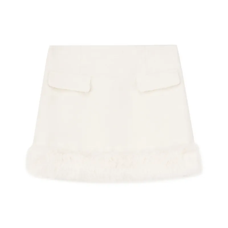 AYF Casual Short Skirts Women's White-0