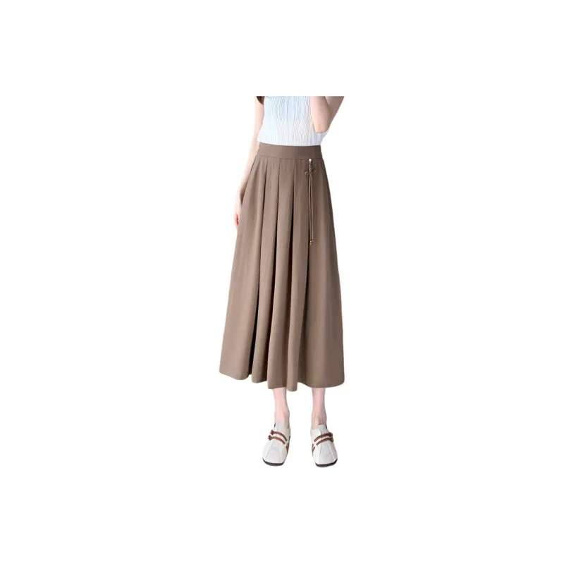 SITOL Casual Short Skirts Women's Coffee-0