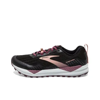 Brooks Anti Slip Wear Resistant Low Top Trail Running Shoes Women's Black