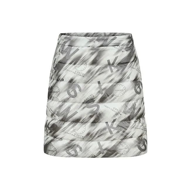 KSWISS Casual Short Skirts Women's White Base Snow Mountains Print-0