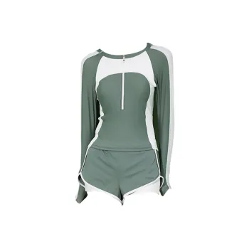 Hao Zhilang One-Piece Swimsuits Women's Green