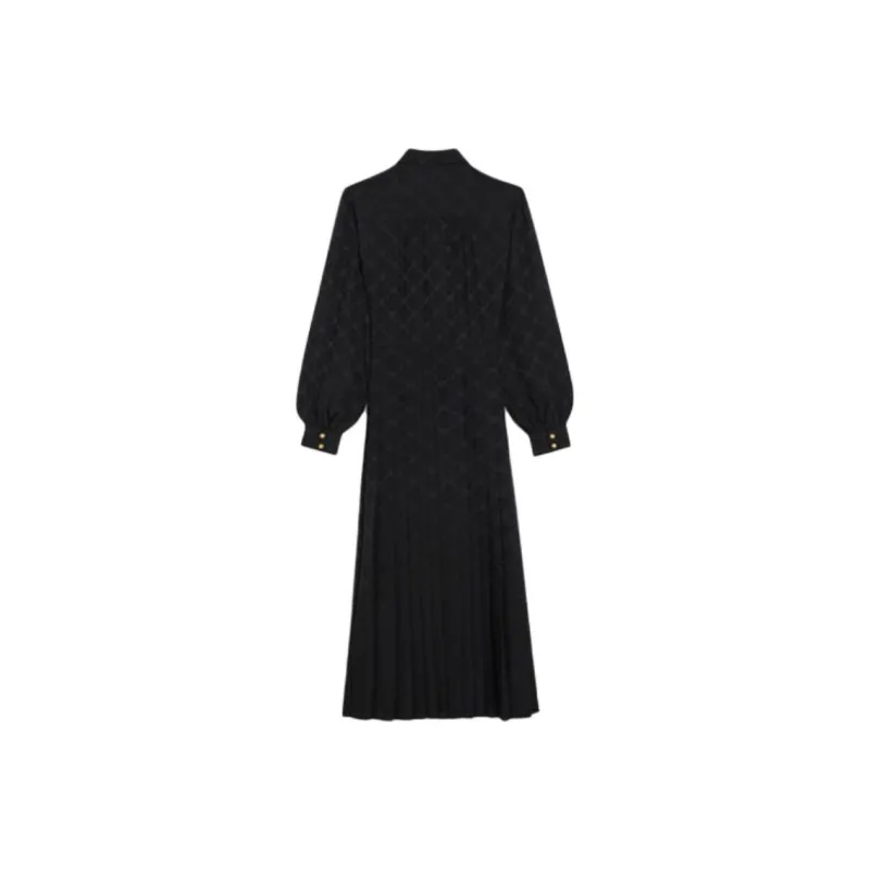 CELINE Long Sleeved Dresses Women's Black-1