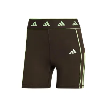 Adidas Hyperglam Colour Pop 5-Inch Leggings Sports Shorts Women's Contour Olive