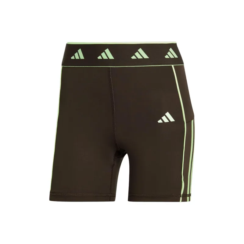 Adidas Hyperglam Colour Pop 5-Inch Leggings Sports Shorts Women's Contour Olive-0