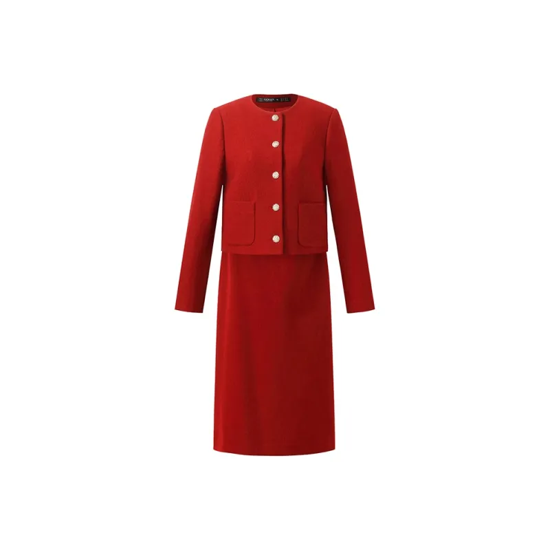 GOELIA Skirt Set Women's Pepper Red-0